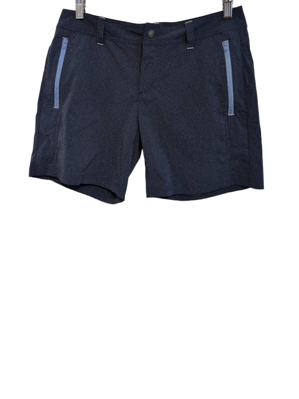 PrAna Women's Nylon Shorts Size 6 Equinox Blue Gorpcore Golf Hiking Activewear